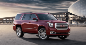 2019-GMC-Yukon-glass-building